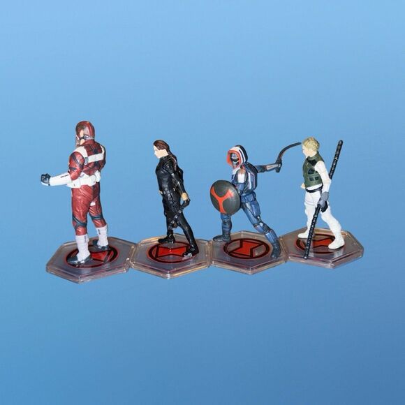 Disney Marvel Black Widow Taskmaster Red Guardian Yelena 4pc PVC Figures - Picture 6 of 10